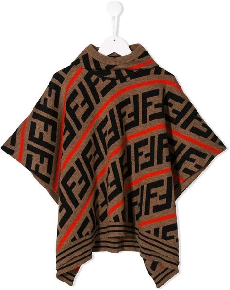 fendi poncho kids|Fendi poncho ladies.